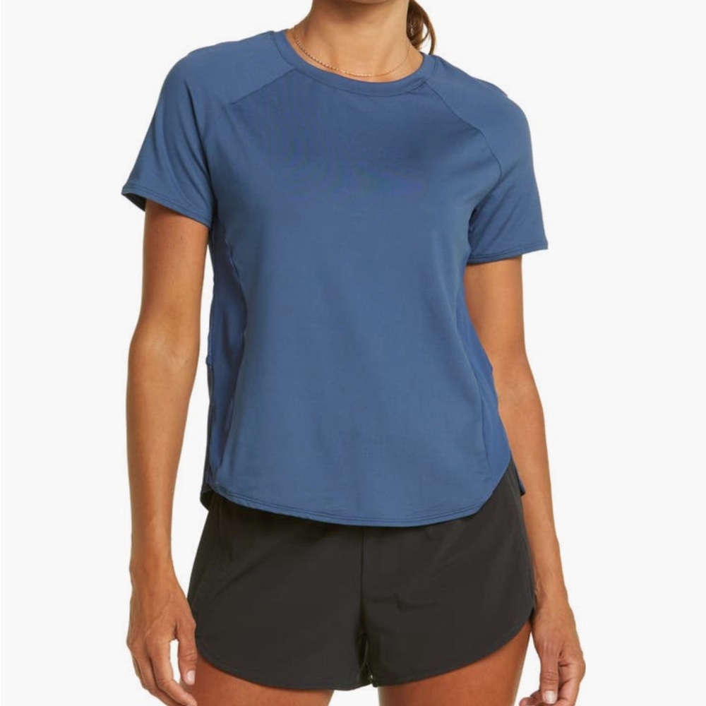 Zella Navy Mesh Athletic Top